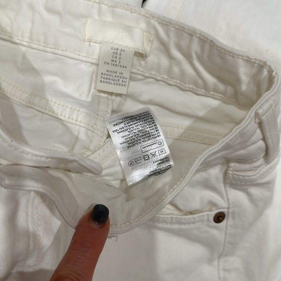 H&M Women's jeans, size 2, white - Picture 7 of 7